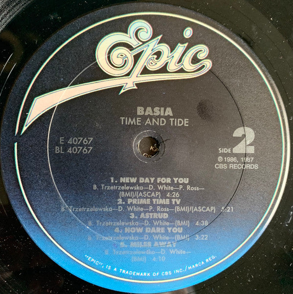 Basia : Time And Tide (LP, Album, RE, Lar)