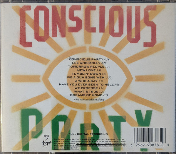 Ziggy Marley And The Melody Makers : Conscious Party (CD, Album, Club, CRC)