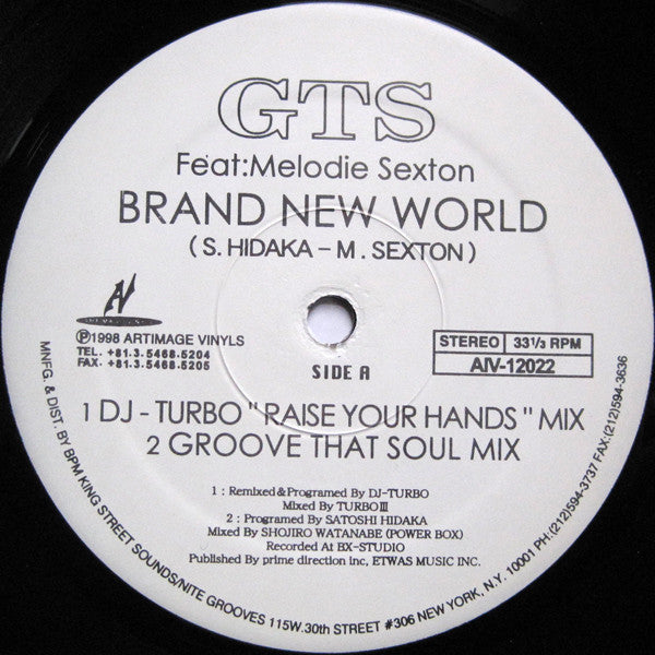 GTS Feat: Melodie Sexton : Brand New World (12")
