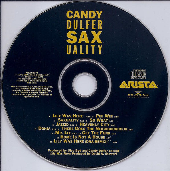 Candy Dulfer : Saxuality (CD, Album)