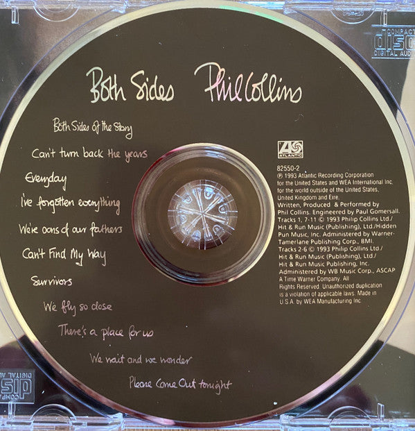 Phil Collins : Both Sides (CD, Album)