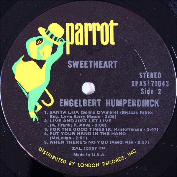 Engelbert Humperdinck : Sweetheart (LP, Album)