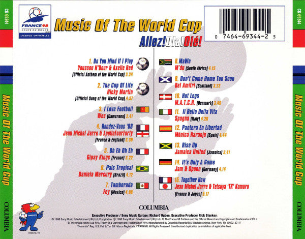 Various : Music Of The World Cup (Allez! Ola! Olé!) (CD, Comp)