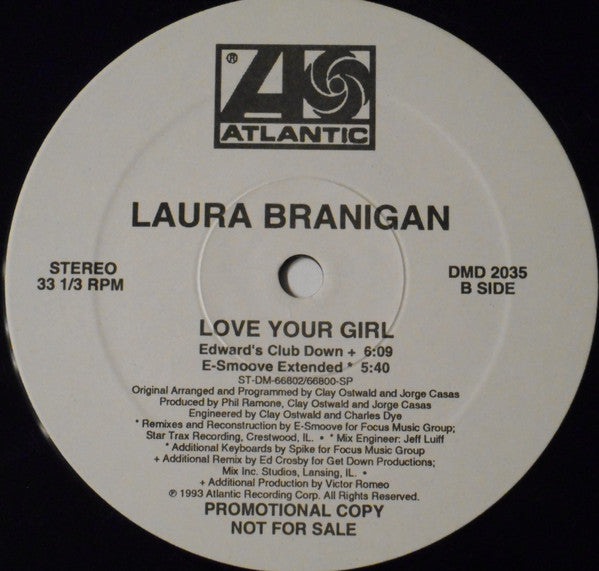 Laura Branigan : Love Your Girl (12", Promo)