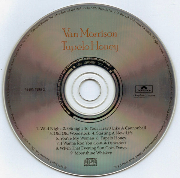 Van Morrison : Tupelo Honey (CD, Album, RE, RM)