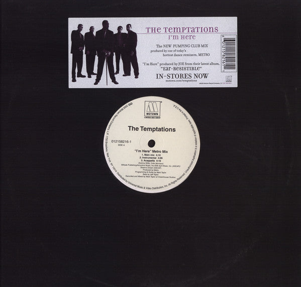 The Temptations : I'm Here (Metro Mix) (12")