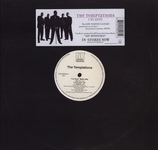 The Temptations : I'm Here (Metro Mix) (12")