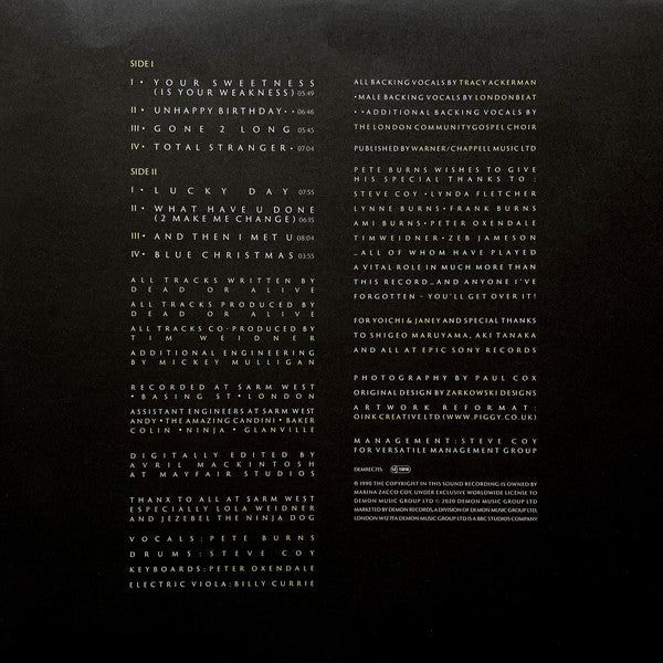 Dead Or Alive : Fan The Flame (Part 1) (LP, Album, RE, Whi)