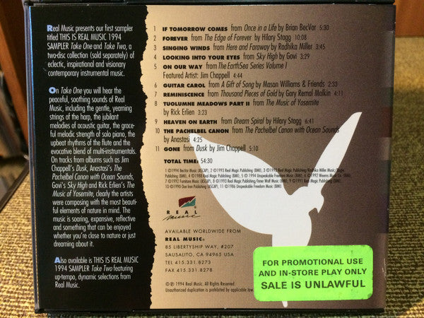 Various : This Is Real Music 1994 Sampler Take One (CD, Album, Comp, Smplr)