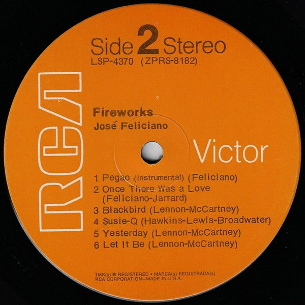 José Feliciano : Fireworks (LP, Album)