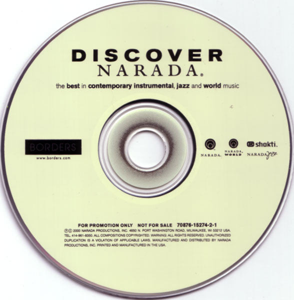 Various : Discover Narada (CD, Promo, Smplr)