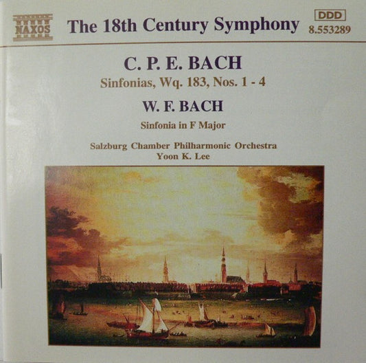 Carl Philipp Emanuel Bach, Wilhelm Friedemann Bach - Salzburger Kammerphilharmonie, Yoon Kuk Lee : Sinfonias Wq. 183, Nos. 1 - 4 / Sinfonia In F Major (CD, Album)