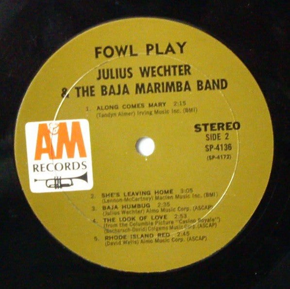 Julius Wechter And Baja Marimba Band : Fowl Play (LP, Album, Mon)