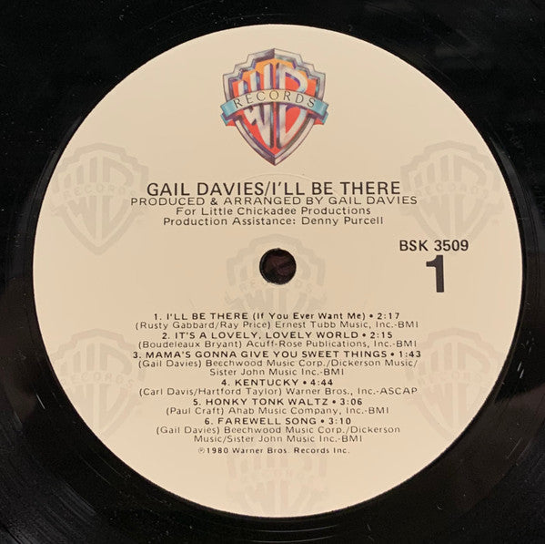 Gail Davies : I'll Be There (LP, Album, Jac)