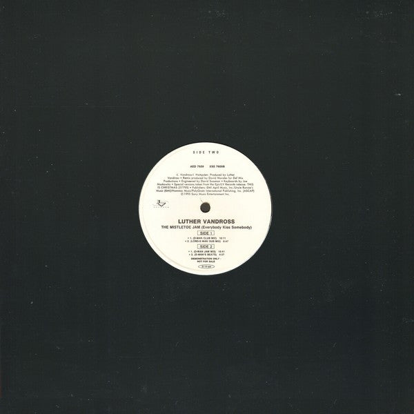 Luther Vandross : The Mistletoe Jam (Everybody Kiss Somebody) (12", Promo)