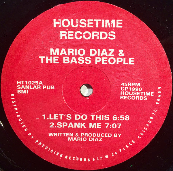Mario Diaz & The Bass People : Let's Do This (12")