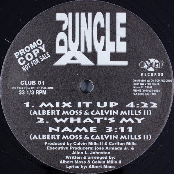 DJ Uncle Al : Mix It Up (12", Promo)