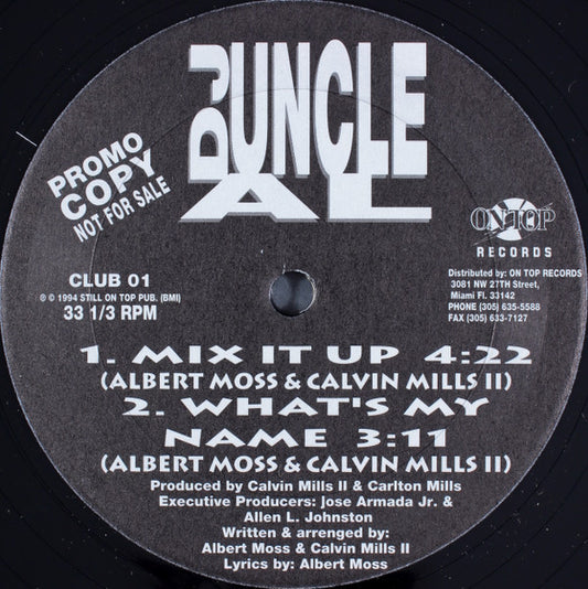 DJ Uncle Al : Mix It Up (12", Promo)