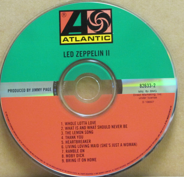 Led Zeppelin : Led Zeppelin II (CD, Album, Club, RE, RM, RP)