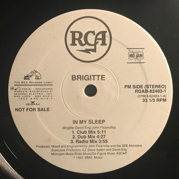 Brigitte (2) : In My Sleep (12", Promo)