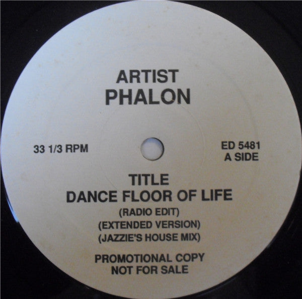 Phalon Alexander : Dance Floor Of Life (12", Promo)