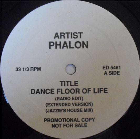 Phalon Alexander : Dance Floor Of Life (12", Promo)