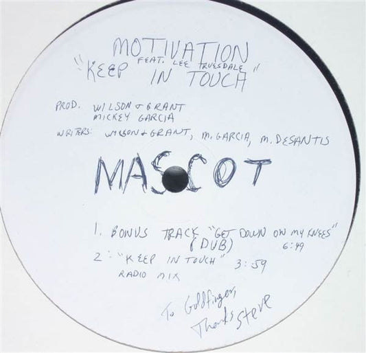 Motivation (3) Featuring Lee Truesdale : Keep In Touch (12", W/Lbl)