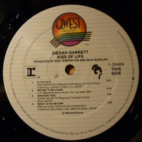 Siedah Garrett : Kiss Of Life (LP, Album)