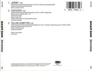 Pearl Jam : Jeremy (CD, Single, RE, RP)