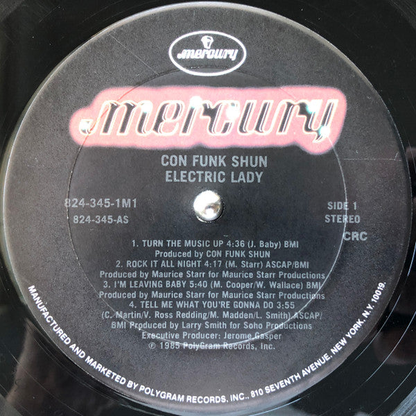 Con Funk Shun : Electric Lady (LP, Album, Club)