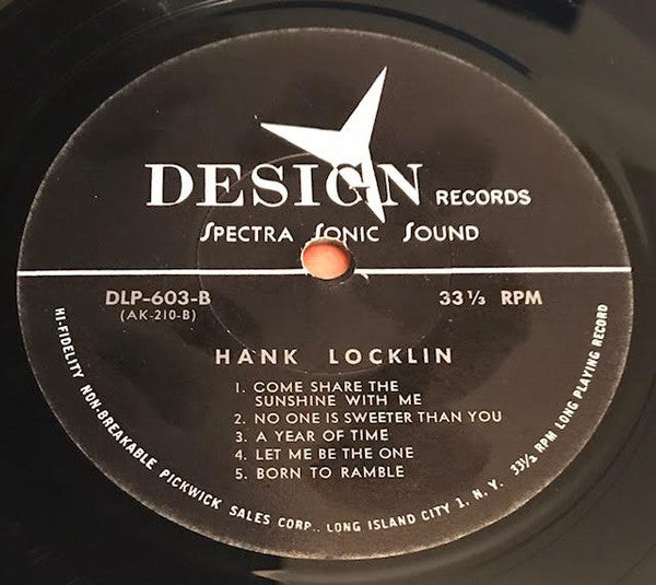 Hank Locklin : Hank Locklin (LP, Mono, RE)