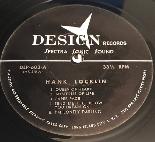 Hank Locklin : Hank Locklin (LP, Mono, RE)