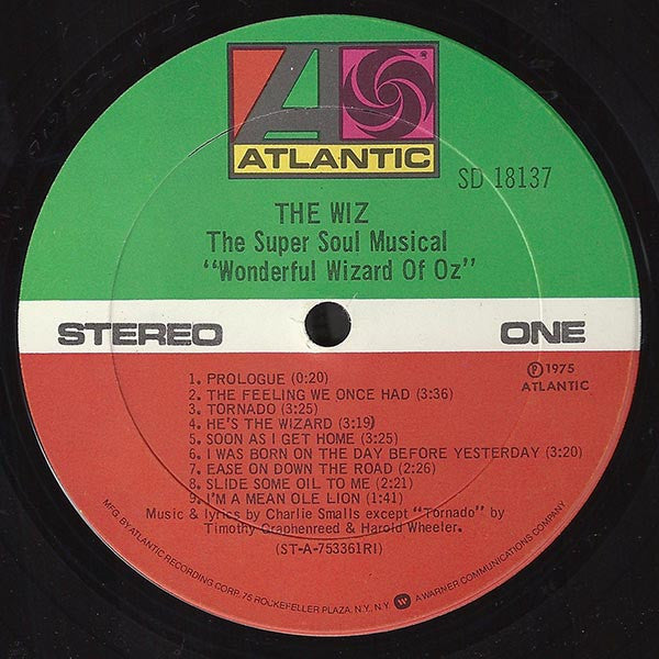 Various : The Wiz (The Super Soul Musical "Wonderful Wizard Of Oz") (LP, Album, RI)