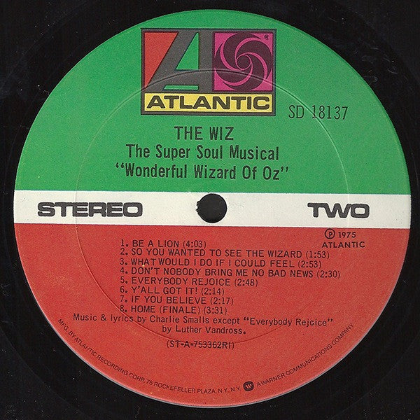 Various : The Wiz (The Super Soul Musical "Wonderful Wizard Of Oz") (LP, Album, RI)