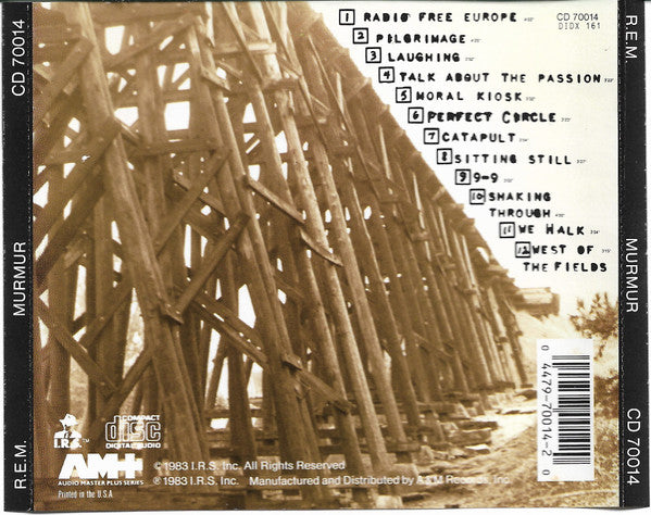 R.E.M. : Murmur (CD, Album, RE)