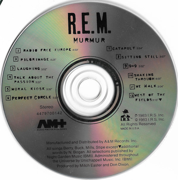 R.E.M. : Murmur (CD, Album, RE)