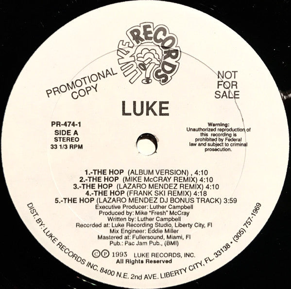 Luke : The Hop (12")