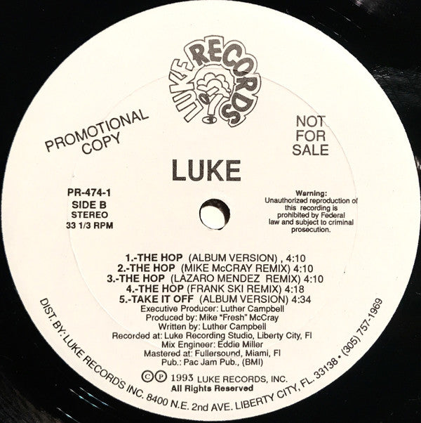 Luke : The Hop (12")