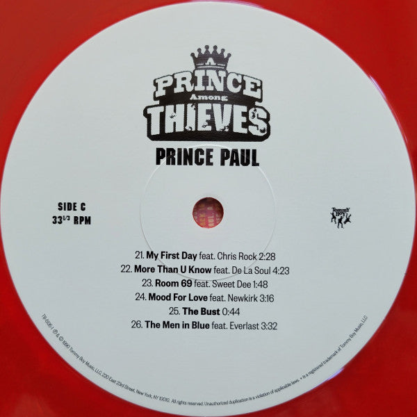 Prince Paul : A Prince Among Thieves (2xLP, Album, Club, RE, Red)