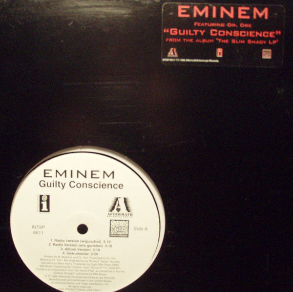 Eminem Featuring Dr. Dre : Guilty Conscience (12", Promo)