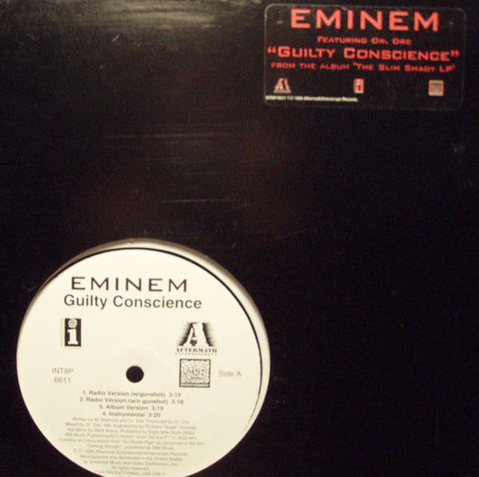 Eminem Featuring Dr. Dre : Guilty Conscience (12", Promo)