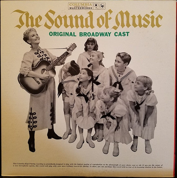 Various : The Sound Of Music (Original Broadway Cast) (LP, Album, Mono, Gat)