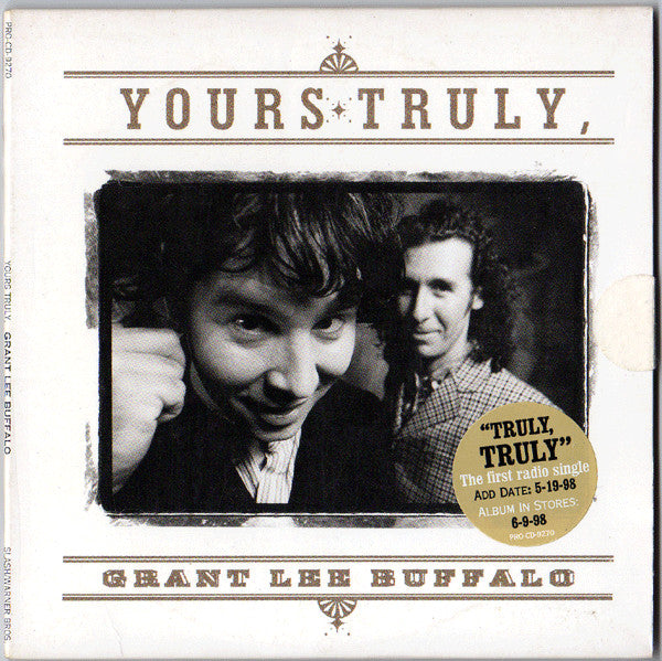 Grant Lee Buffalo : Yours Truly (CD, Single, Promo)