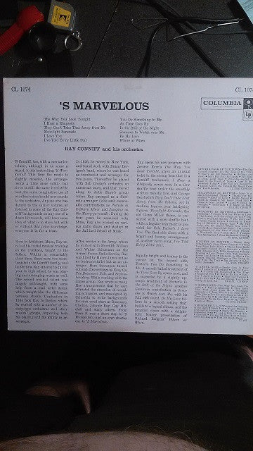 Ray Conniff & His Orchestra : 'S Marvelous (LP, Mono, RP)