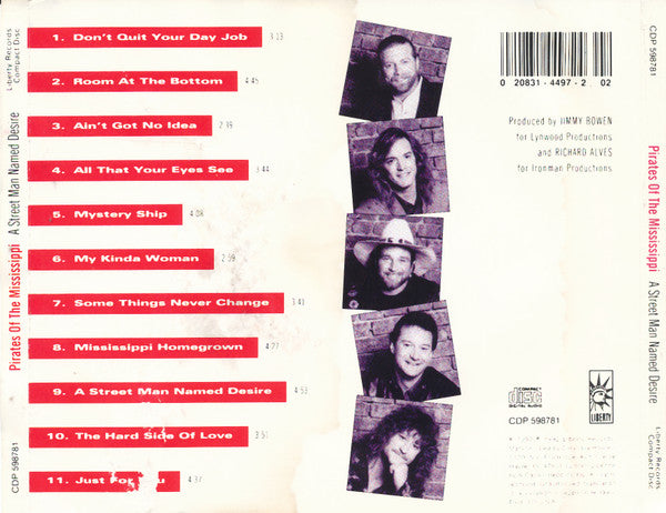 Pirates Of The Mississippi : A Street Man Named Desire (CD, Album, Club)