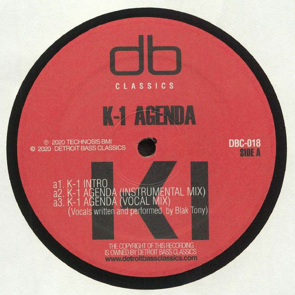 DJ K-1 : K-1 Agenda (12")
