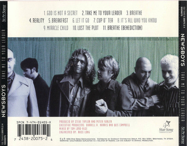 Newsboys : Take Me To Your Leader (CD, Album)