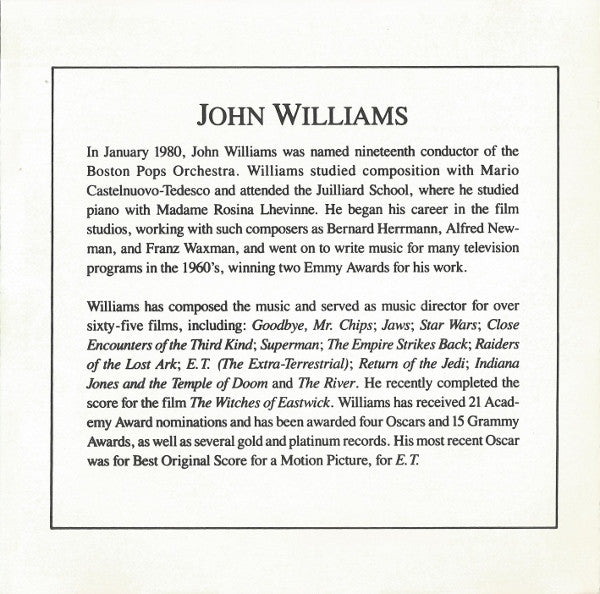 John Williams (4) and The Boston Pops Orchestra : By Request... The Best Of John Williams And The Boston Pops Orchestra (CD, Comp)