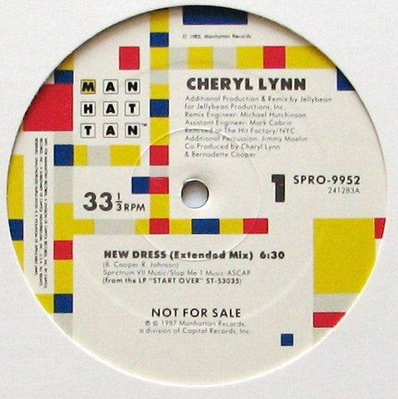 Cheryl Lynn : New Dress (12", Promo, ARC)