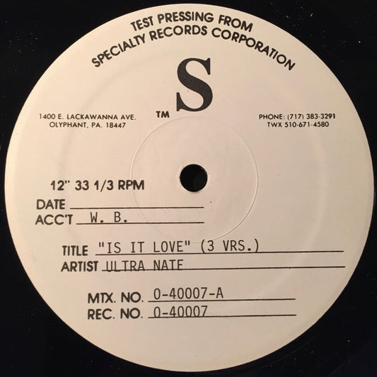 Ultra Naté : Is It Love? / Scandal (12", TP)